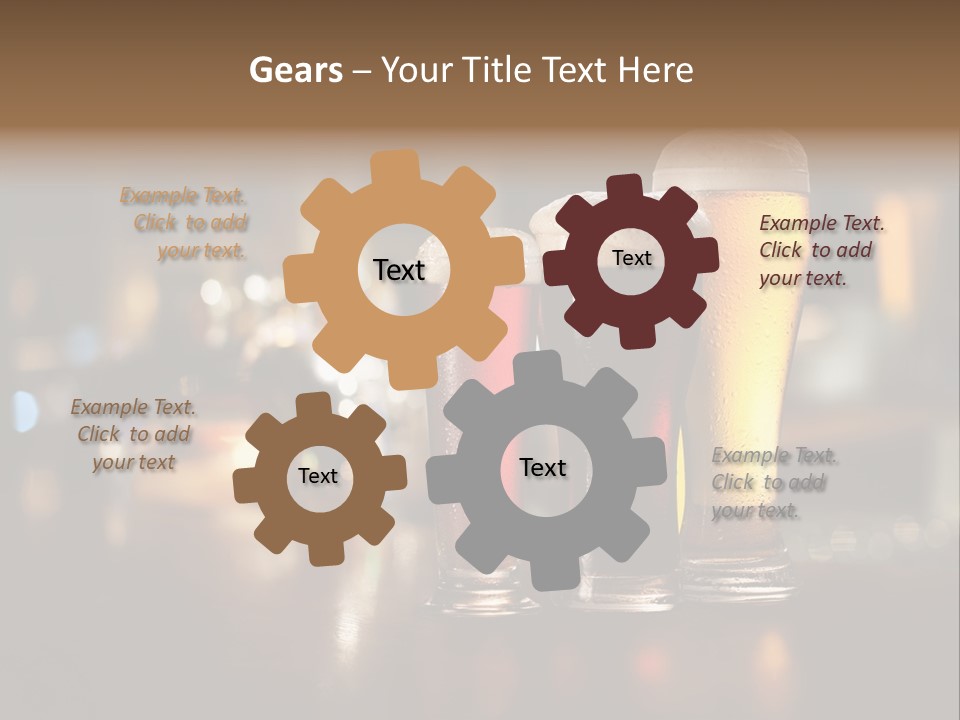 Ale Frosty Gold PowerPoint Template