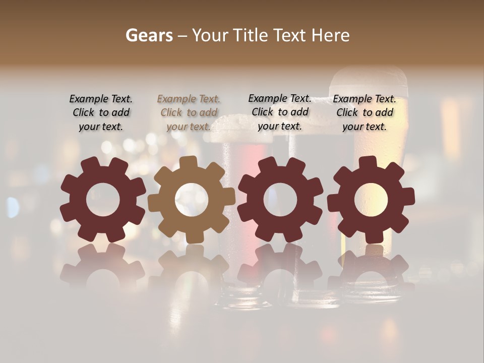 Ale Frosty Gold PowerPoint Template