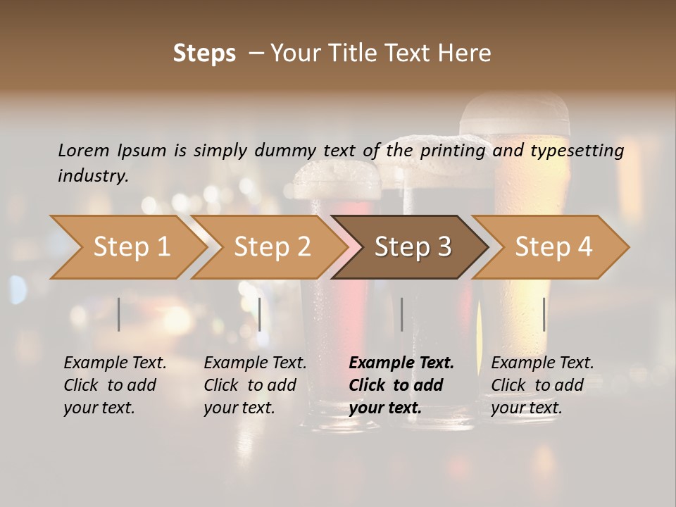Ale Frosty Gold PowerPoint Template