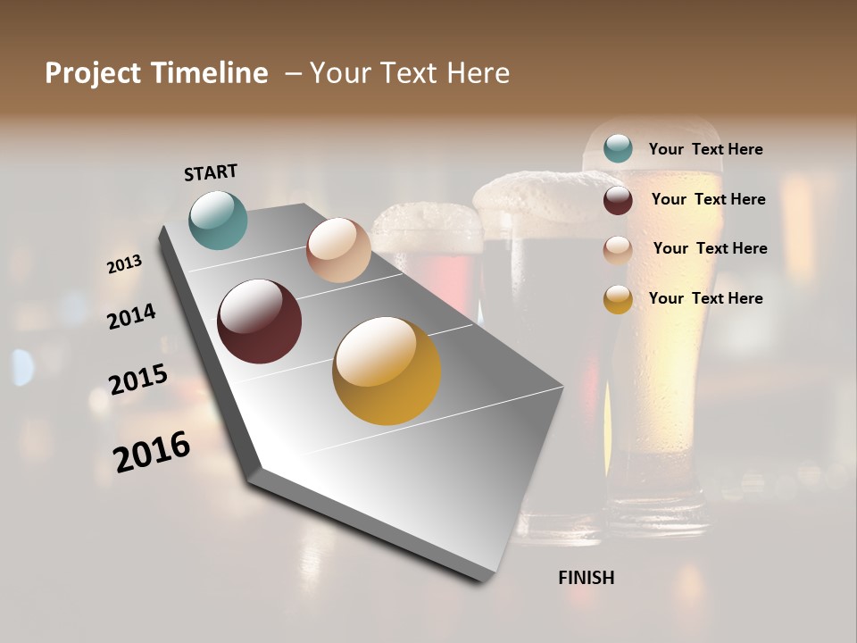 Ale Frosty Gold PowerPoint Template