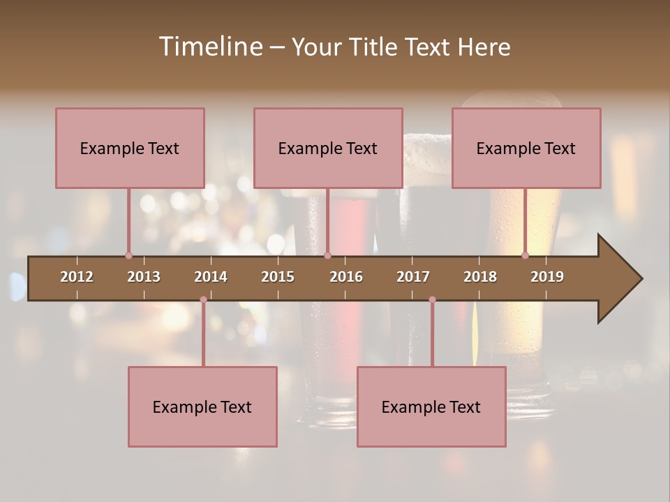 Ale Frosty Gold PowerPoint Template