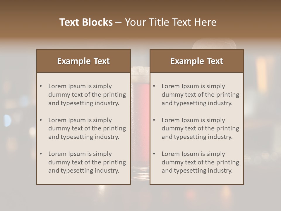 Ale Frosty Gold PowerPoint Template