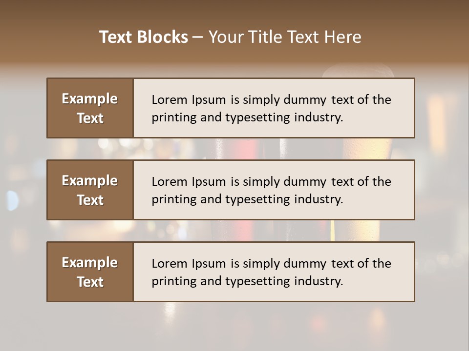 Ale Frosty Gold PowerPoint Template