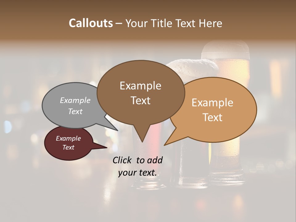 Ale Frosty Gold PowerPoint Template