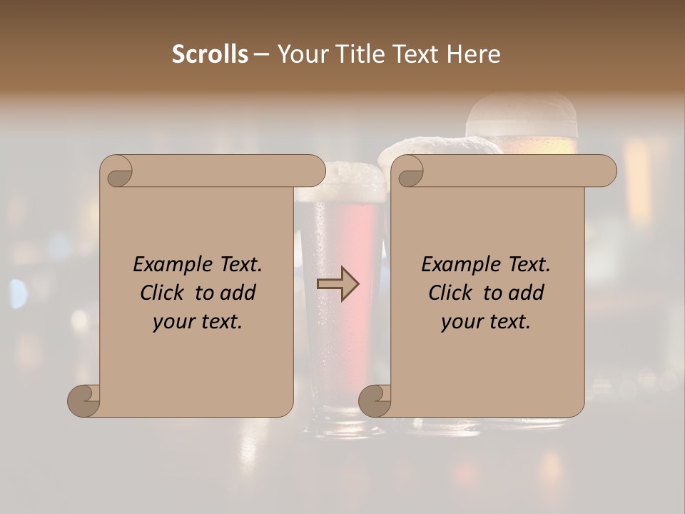 Ale Frosty Gold PowerPoint Template