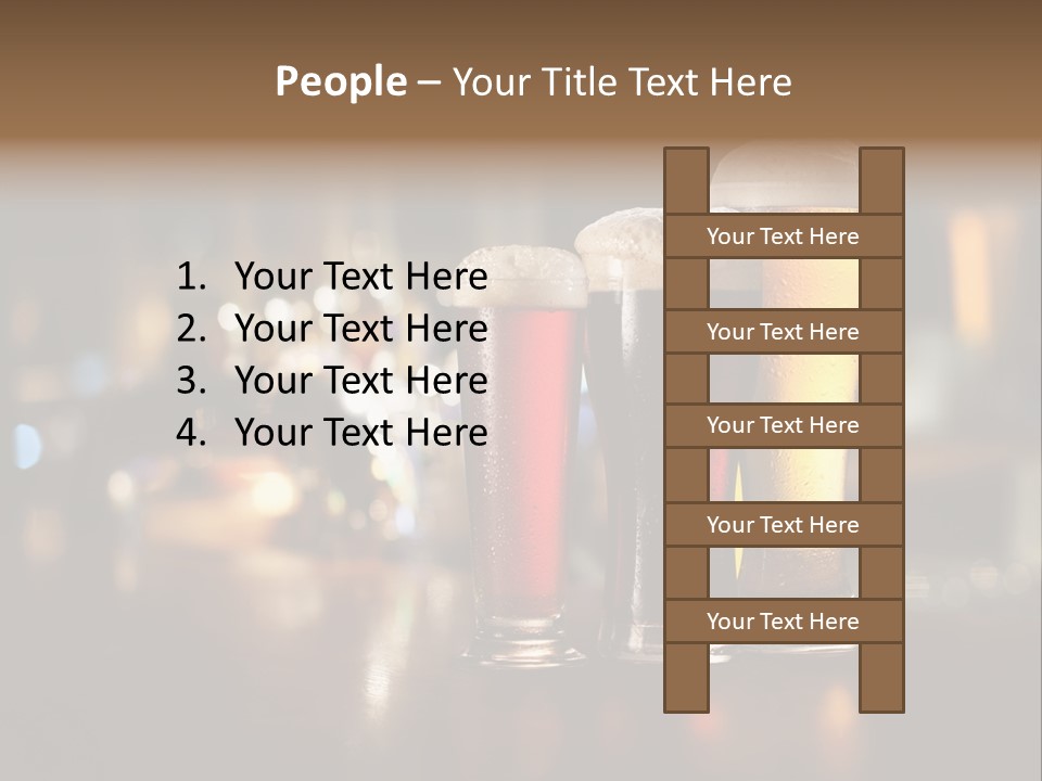 Ale Frosty Gold PowerPoint Template