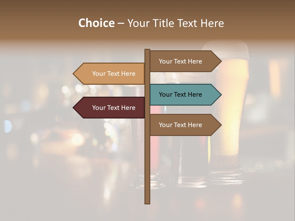 Ale Frosty Gold PowerPoint Template