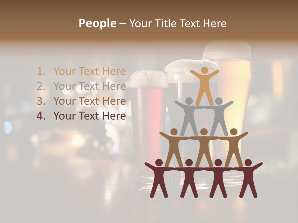 Ale Frosty Gold PowerPoint Template