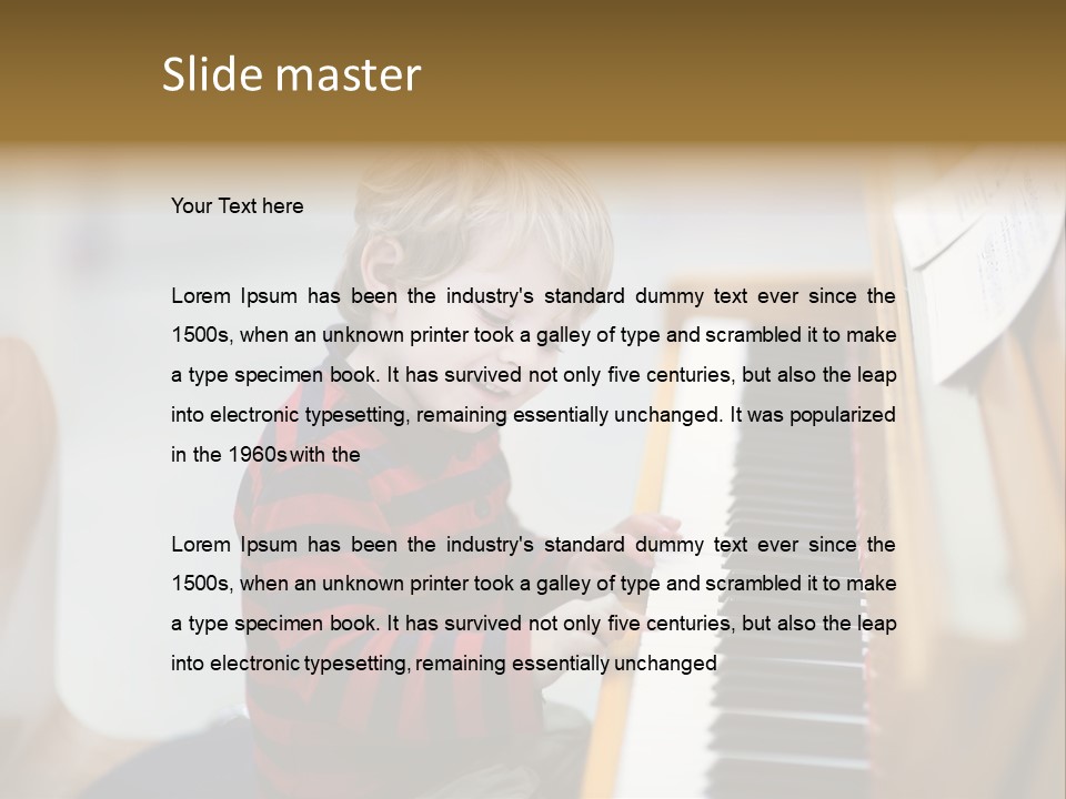 Childhood Learn Isolated PowerPoint Template