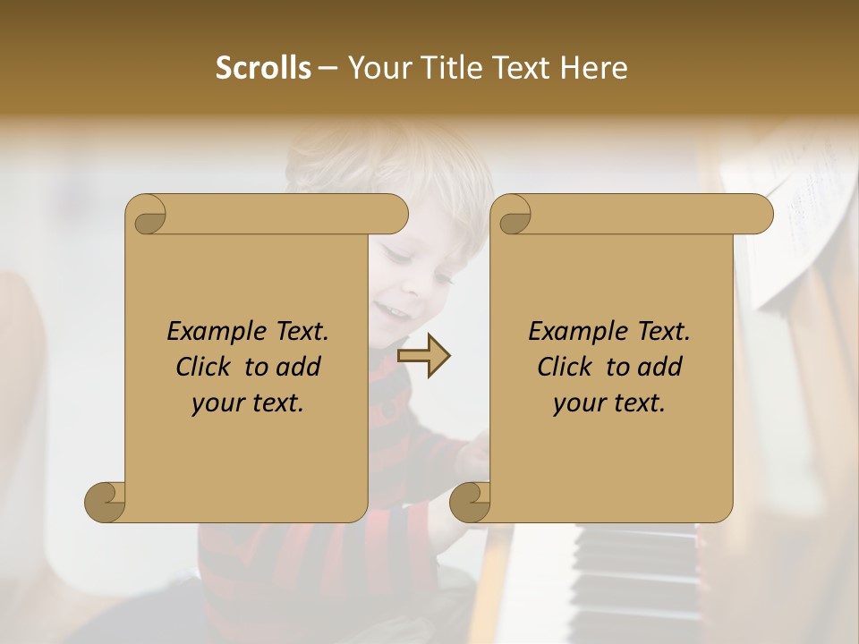 Childhood Learn Isolated PowerPoint Template