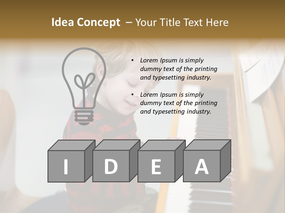 Childhood Learn Isolated PowerPoint Template