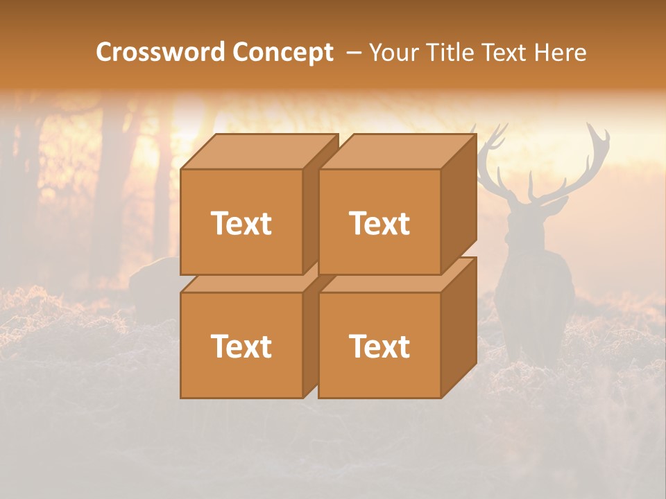 Hoge Veluwe Hunting Trees PowerPoint Template