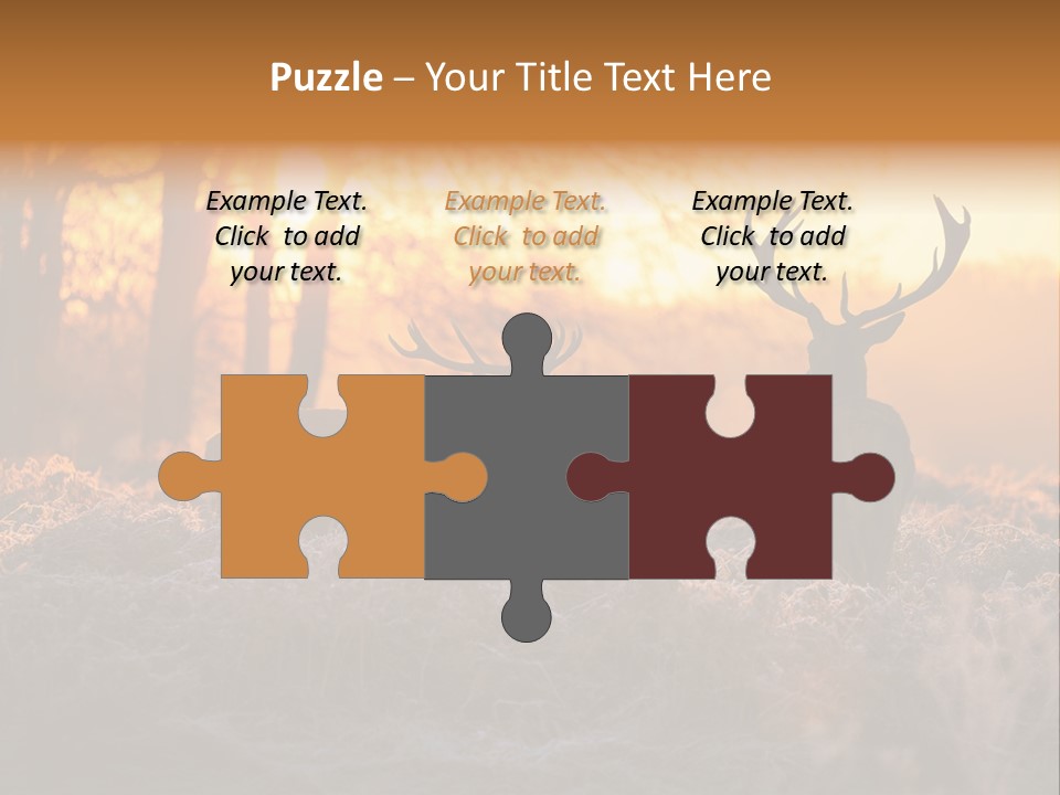 Hoge Veluwe Hunting Trees PowerPoint Template