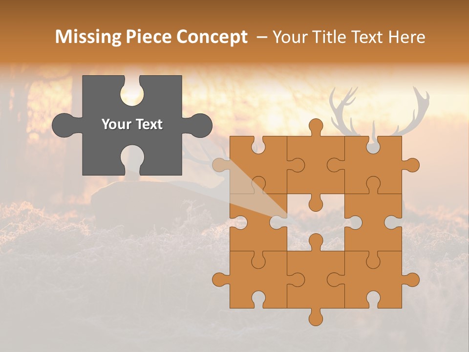 Hoge Veluwe Hunting Trees PowerPoint Template