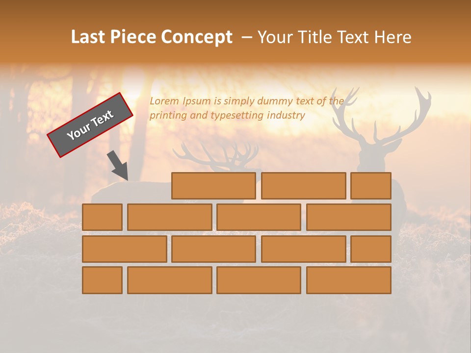 Hoge Veluwe Hunting Trees PowerPoint Template