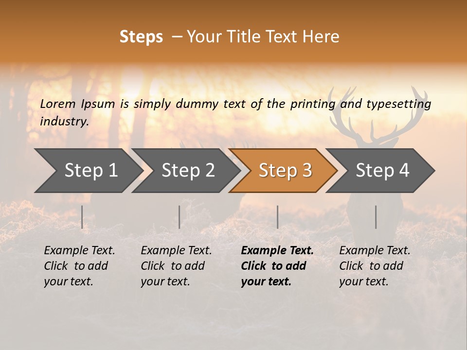 Hoge Veluwe Hunting Trees PowerPoint Template
