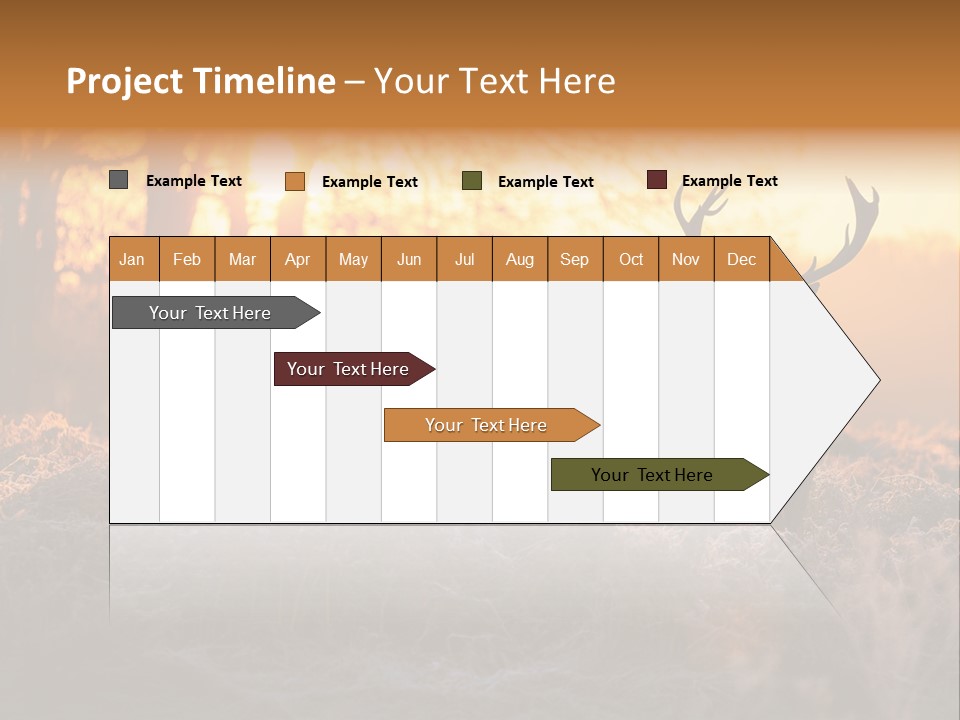 Hoge Veluwe Hunting Trees PowerPoint Template
