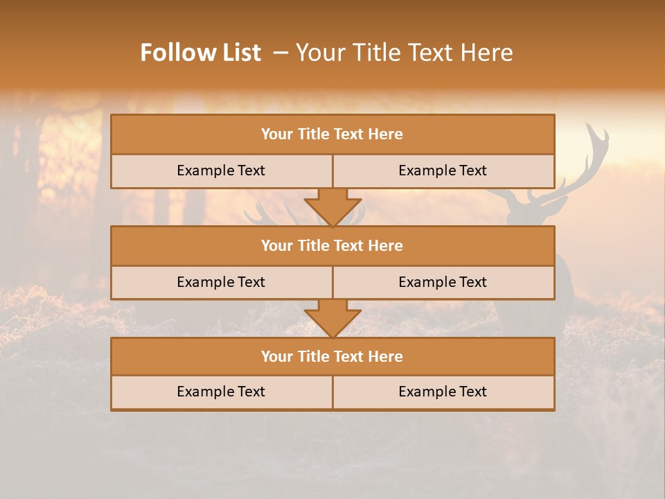 Hoge Veluwe Hunting Trees PowerPoint Template