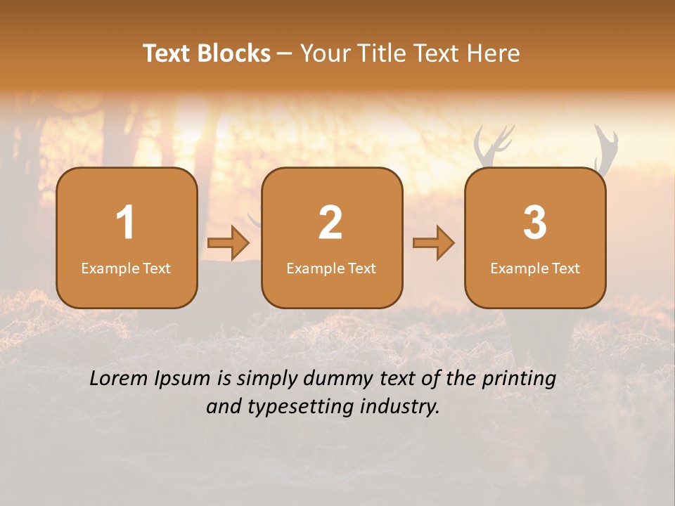 Hoge Veluwe Hunting Trees PowerPoint Template