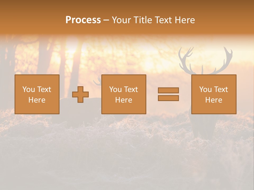Hoge Veluwe Hunting Trees PowerPoint Template