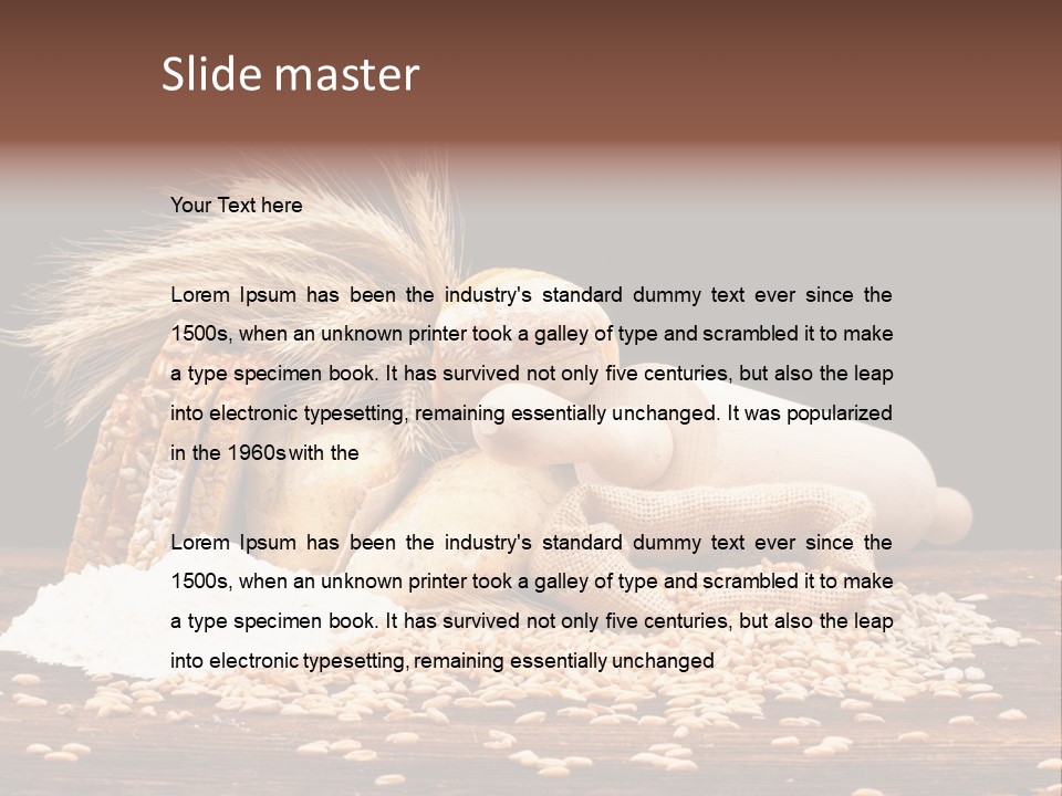 Dinner Cereal Studio PowerPoint Template