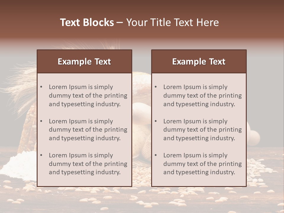 Dinner Cereal Studio PowerPoint Template