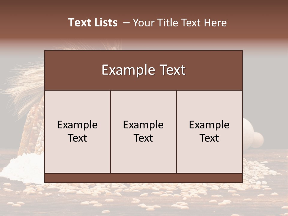 Dinner Cereal Studio PowerPoint Template