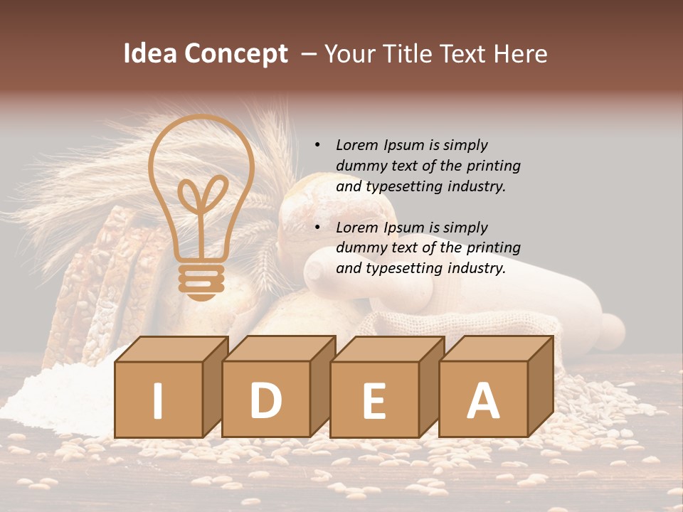 Dinner Cereal Studio PowerPoint Template