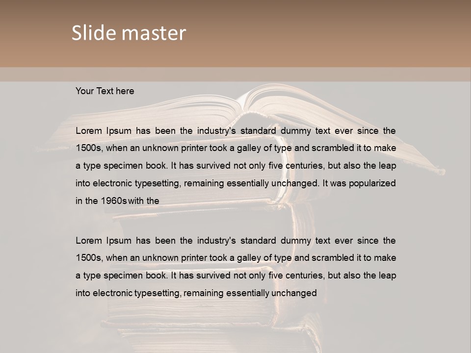 Nobody Antique Open PowerPoint Template