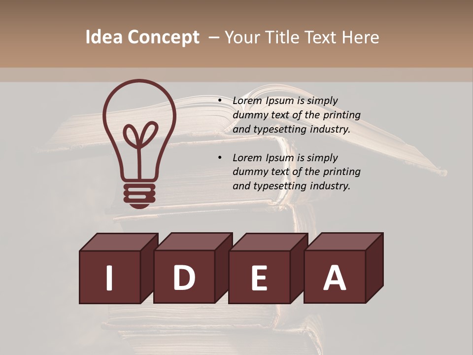 Nobody Antique Open PowerPoint Template