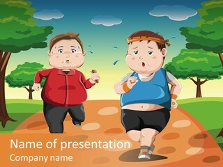 Tired Wellbeing Kids PowerPoint Template