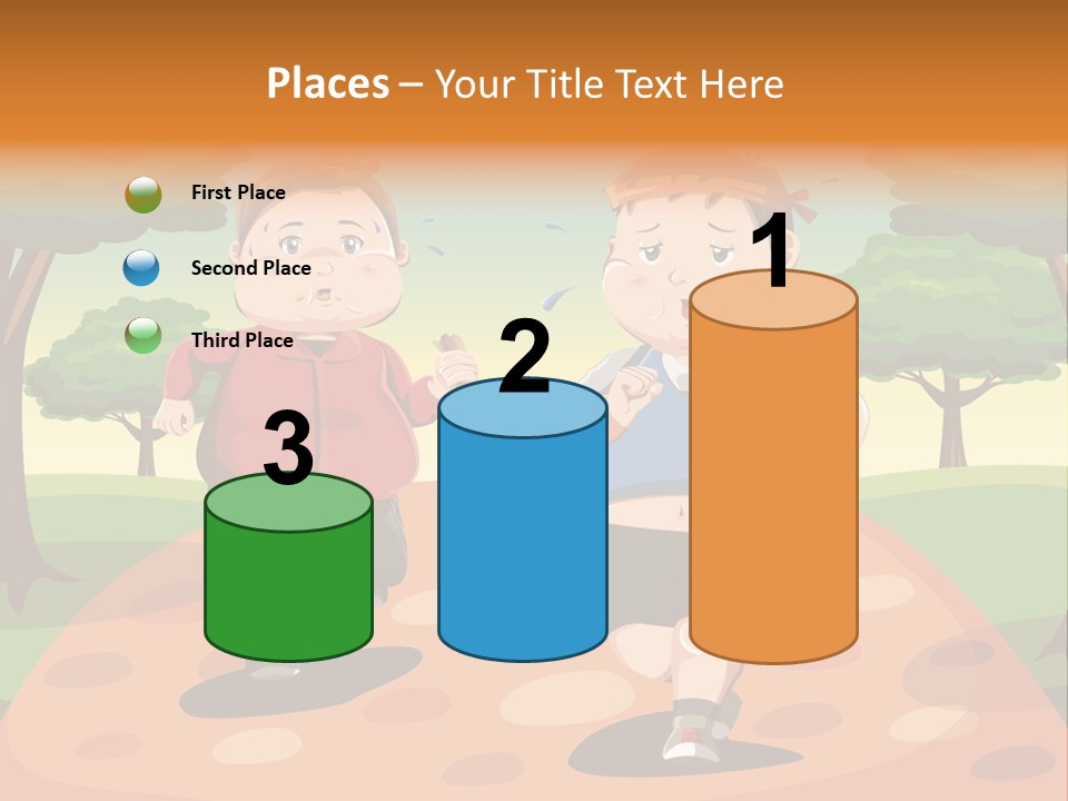 Tired Wellbeing Kids PowerPoint Template