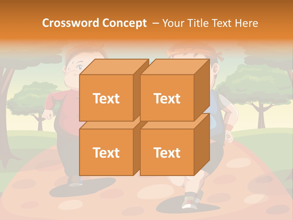 Tired Wellbeing Kids PowerPoint Template