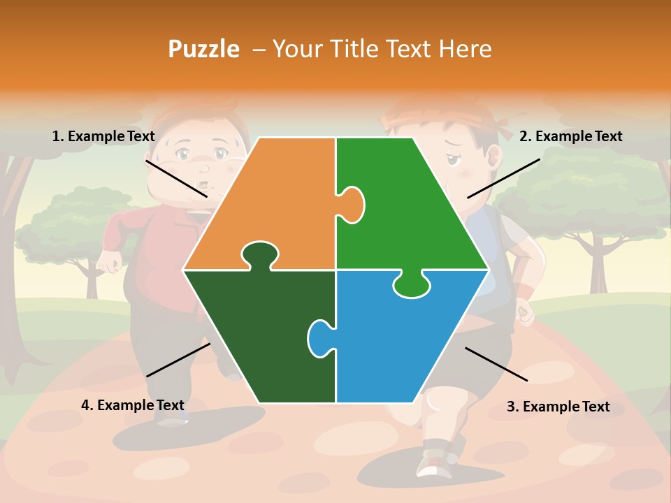 Tired Wellbeing Kids PowerPoint Template