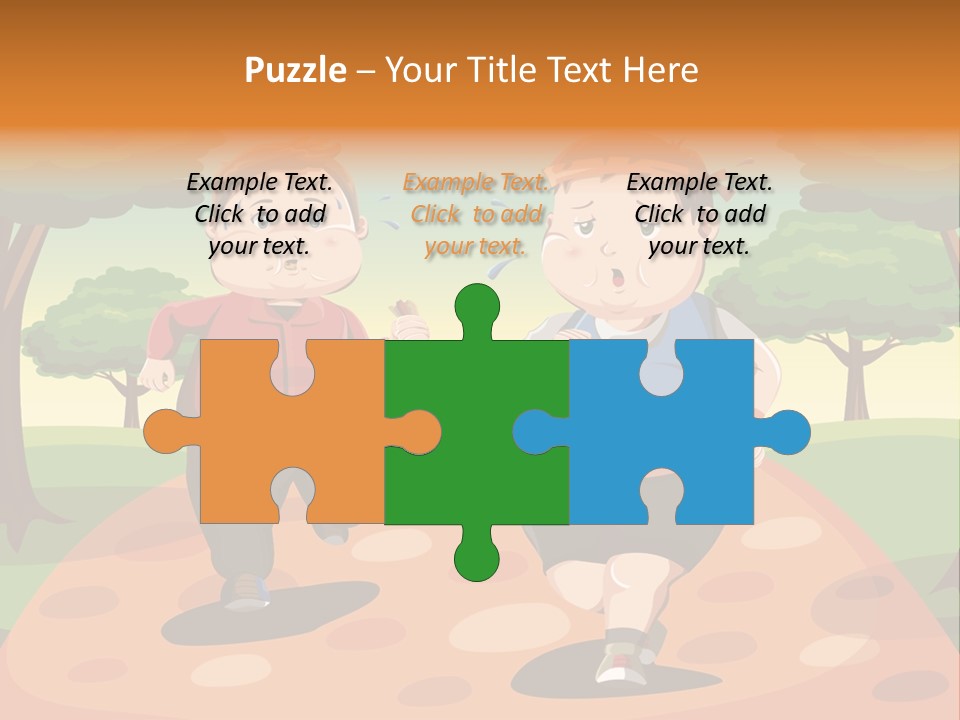 Tired Wellbeing Kids PowerPoint Template