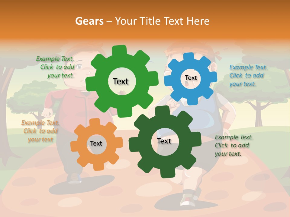 Tired Wellbeing Kids PowerPoint Template