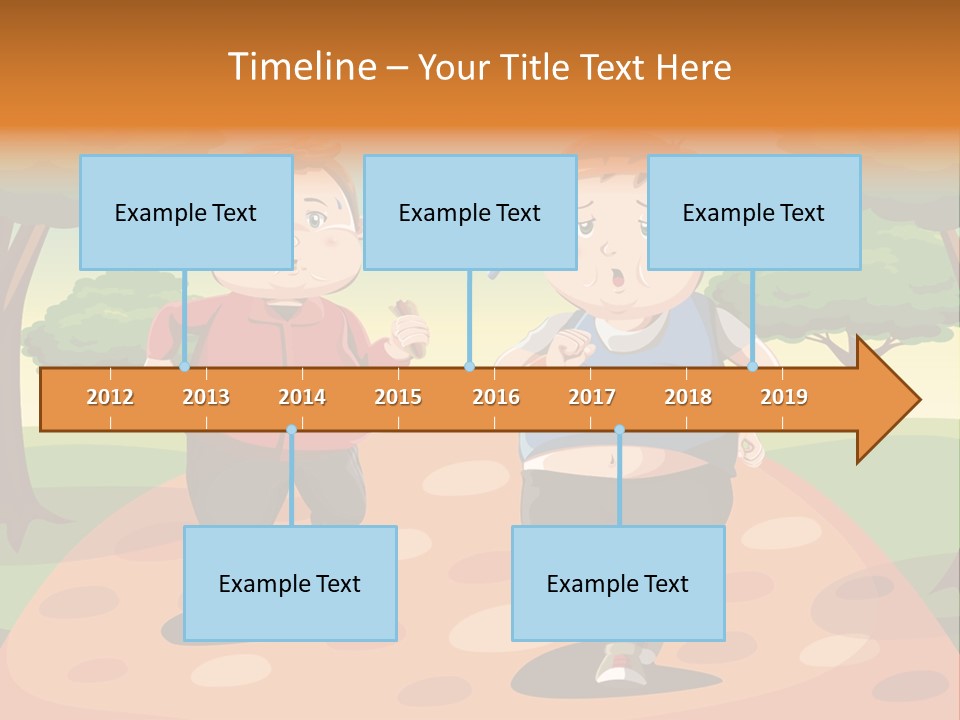 Tired Wellbeing Kids PowerPoint Template
