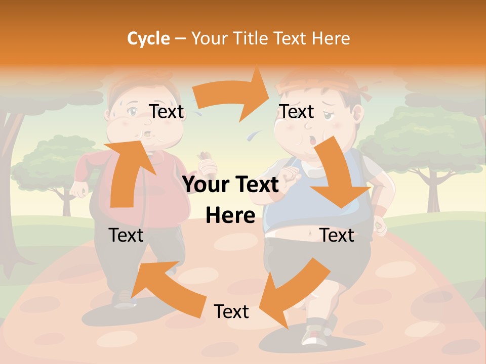 Tired Wellbeing Kids PowerPoint Template