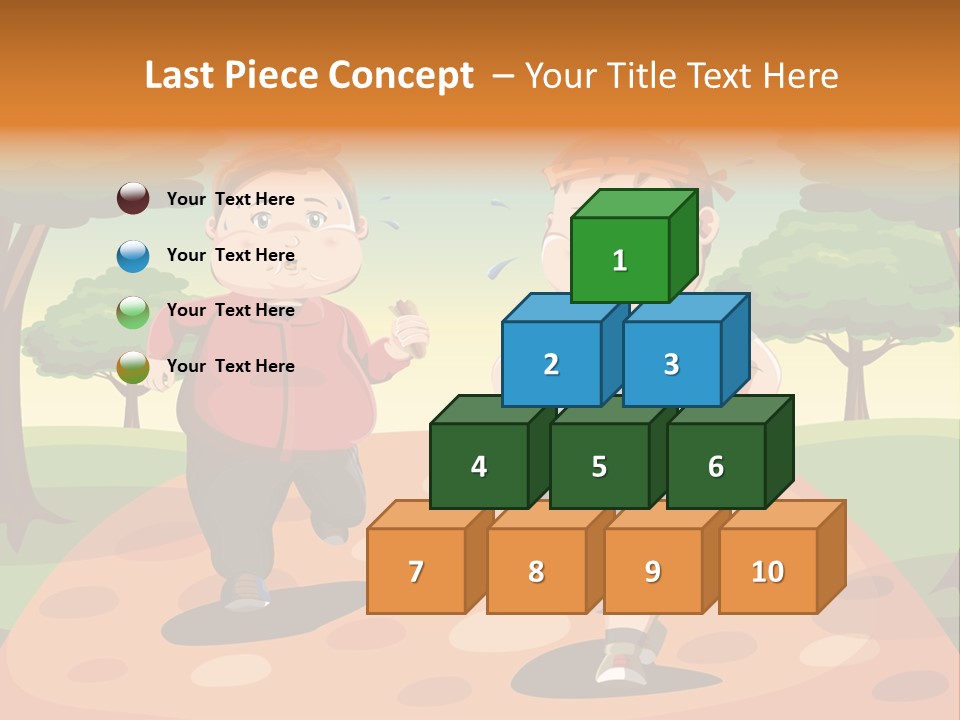 Tired Wellbeing Kids PowerPoint Template