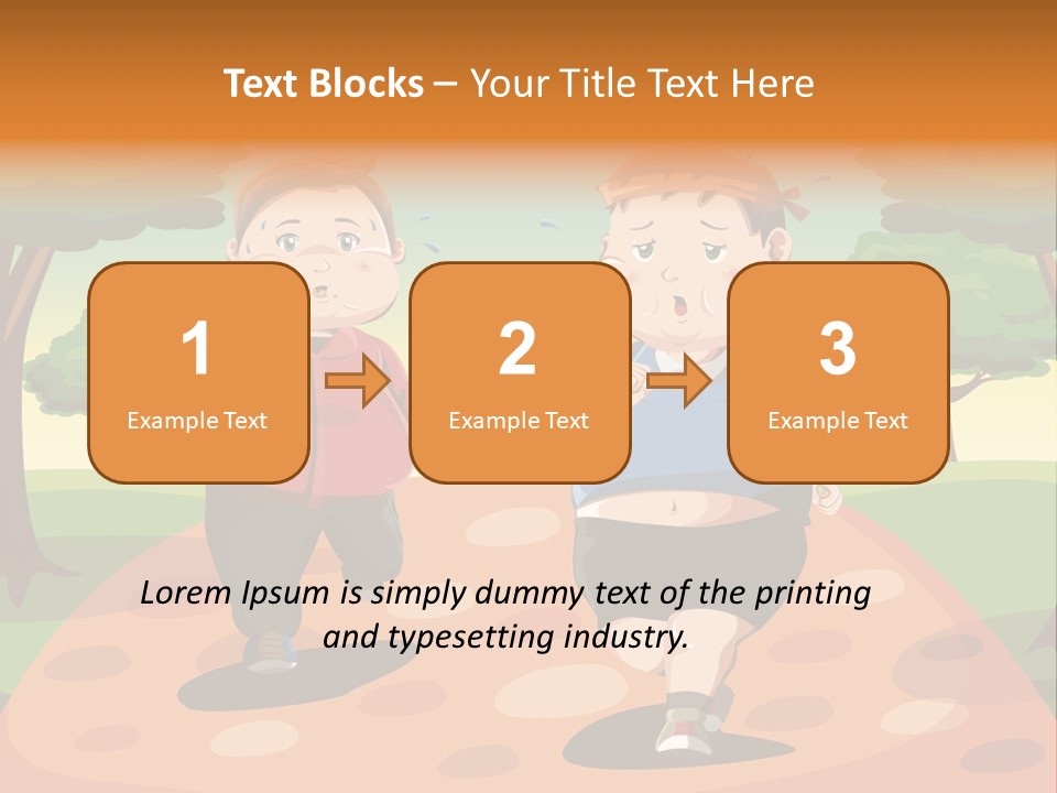 Tired Wellbeing Kids PowerPoint Template