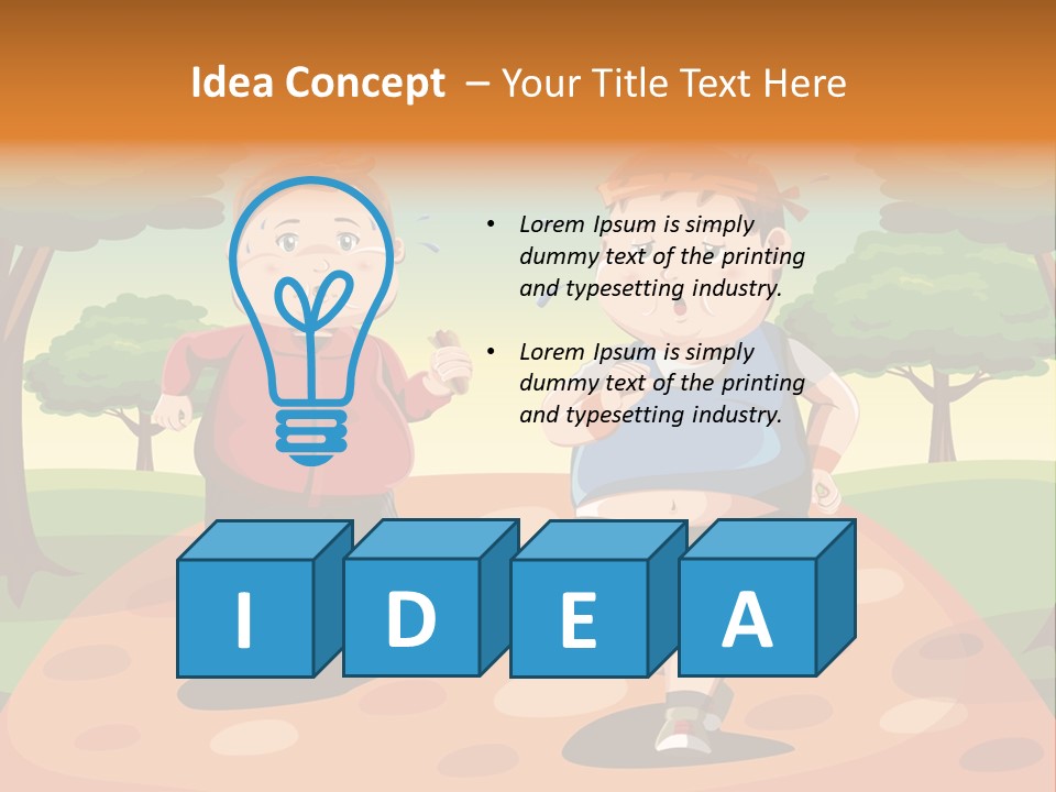 Tired Wellbeing Kids PowerPoint Template