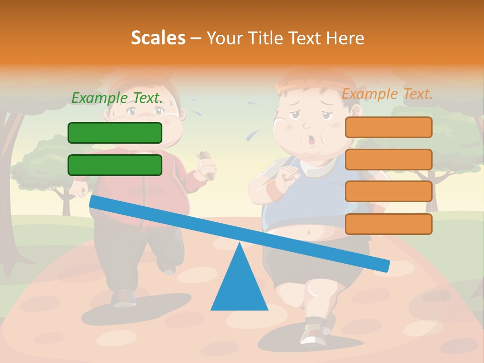 Tired Wellbeing Kids PowerPoint Template