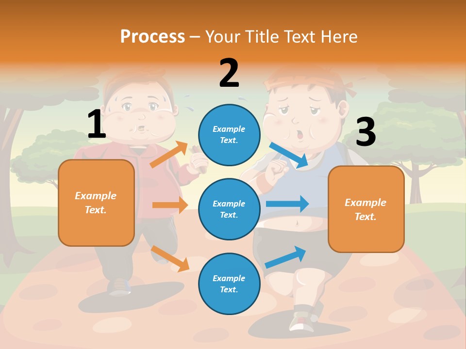 Tired Wellbeing Kids PowerPoint Template