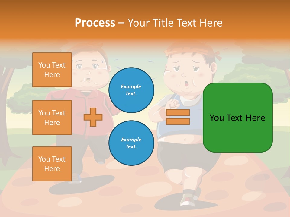 Tired Wellbeing Kids PowerPoint Template