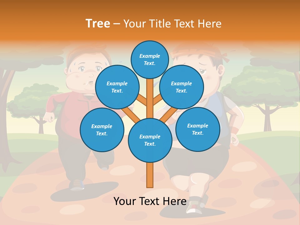 Tired Wellbeing Kids PowerPoint Template