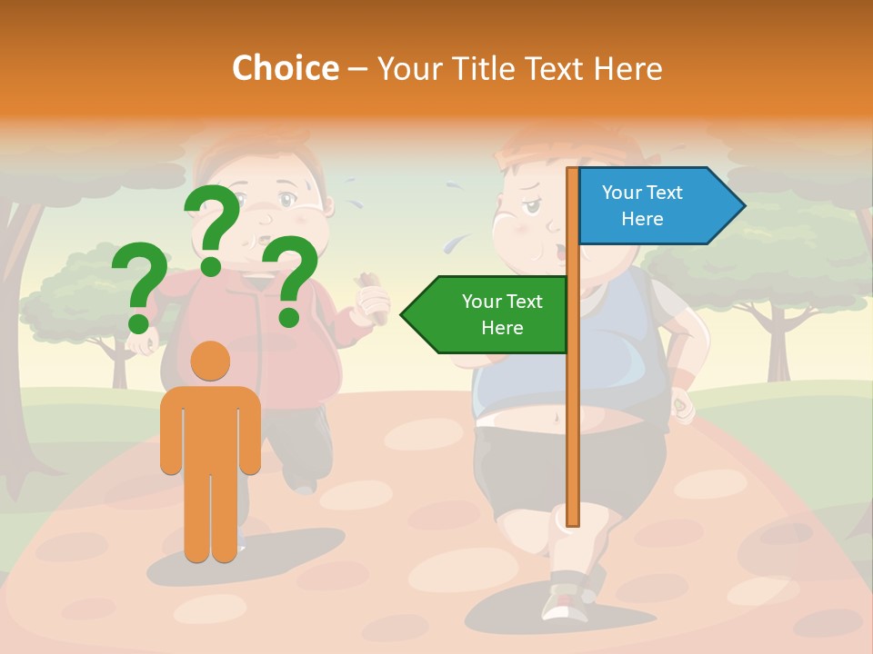 Tired Wellbeing Kids PowerPoint Template