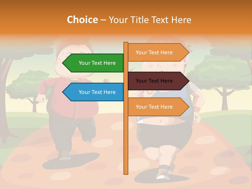 Tired Wellbeing Kids PowerPoint Template