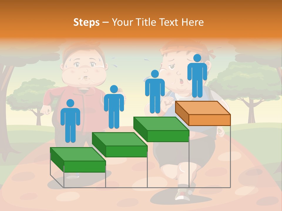 Tired Wellbeing Kids PowerPoint Template