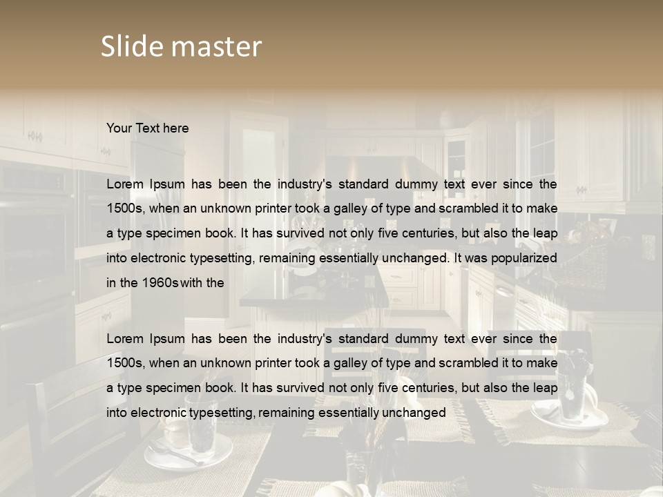 Clean Furniture Contemporary PowerPoint Template