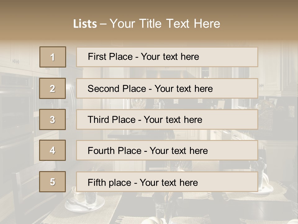 Clean Furniture Contemporary PowerPoint Template